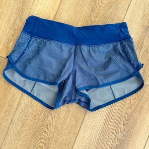 Lululemon Athletica Blue Athletic Shorts Lightweight Performance